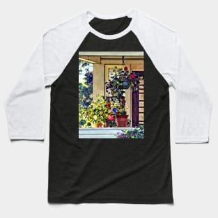 Suburbs - Flowers on Porch Baseball T-Shirt